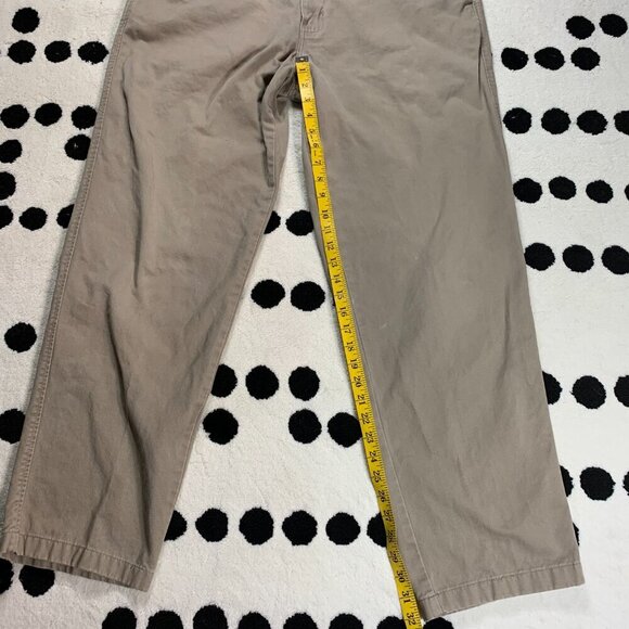 Vintage 90s Denver Hayes Khaki Tan Flat Front Chinos - Picture 13 of 15